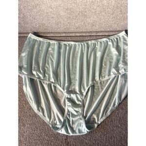 Sheer Granny Panties Comfort Choice  Size 14 100% Nylon Spring Sea Blue